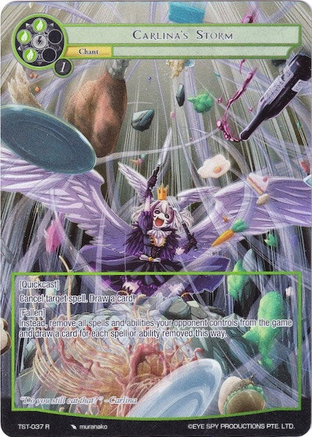 Image for Carlina's Storm (Full Art) (The Seventh) (TST-037) - Force of Will