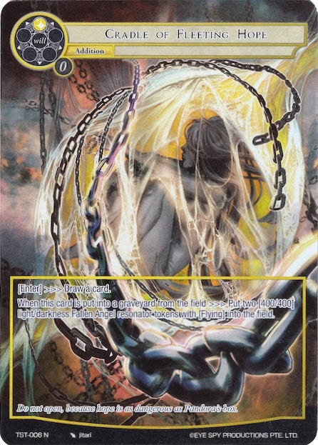 Image for Cradle of Fleeting Hope (Full Art) (The Seventh) (TST-006) - Force of Will