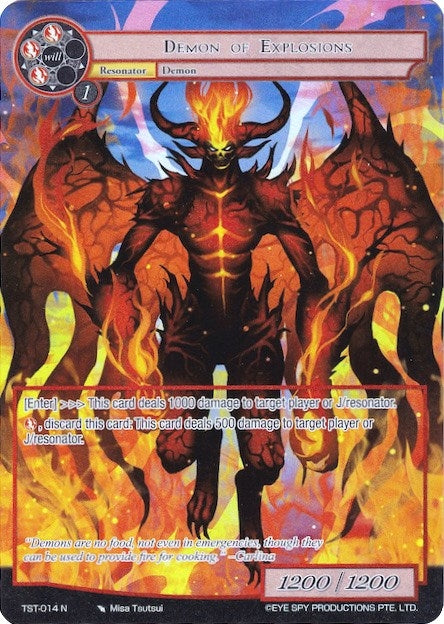 Image for Demon of Explosions (Full Art) (The Seventh) (TST-014) - Force of Will