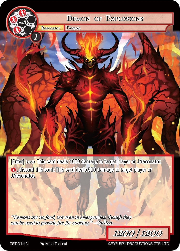 Image for Demon of Explosions (The Seventh) (TST-014) - Force of Will