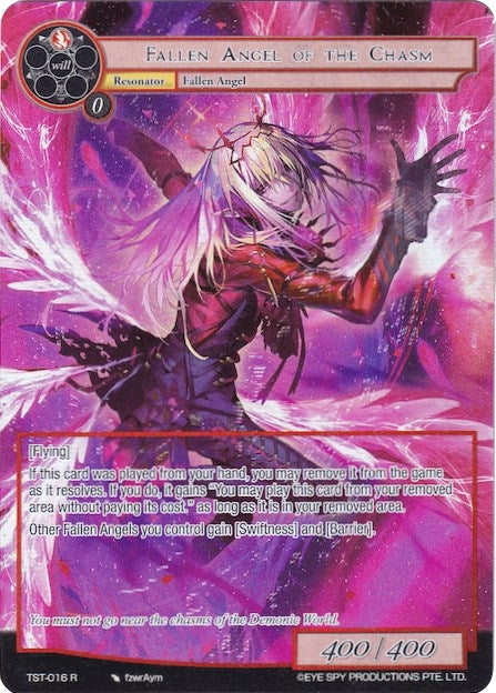 Image for Fallen Angel of the Chasm (Full Art) (The Seventh) (TST-016) - Force of Will