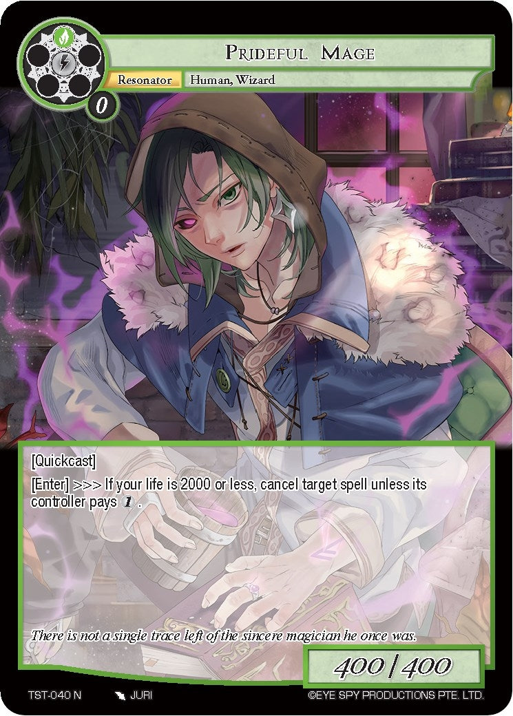 Image for Prideful Mage (The Seventh) (TST-040) - Force of Will