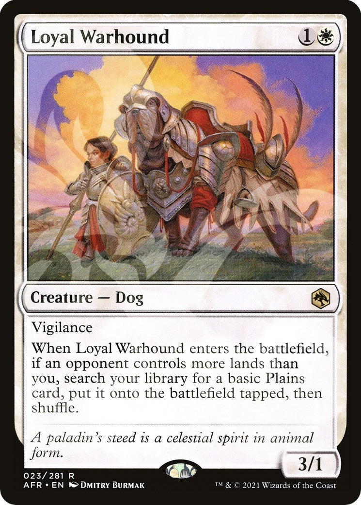 Image for Loyal Warhound (AFR Ampersand Promos) (23) - Magic: The Gathering