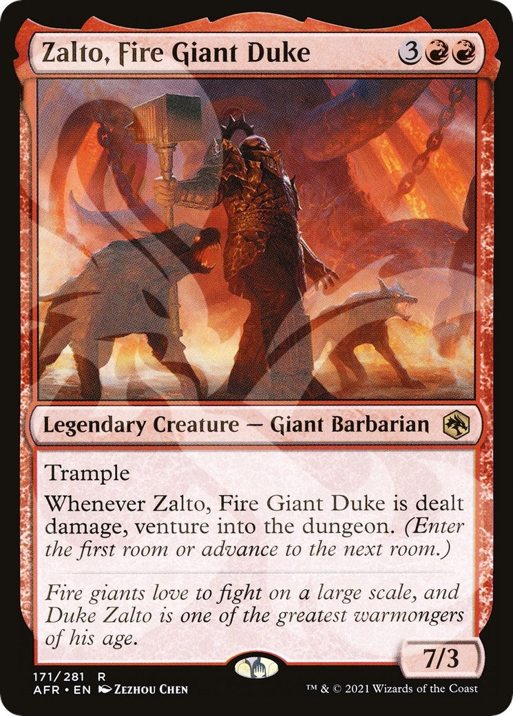 Image for Zalto, Fire Giant Duke (AFR Ampersand Promos) (171) - Magic: The Gathering