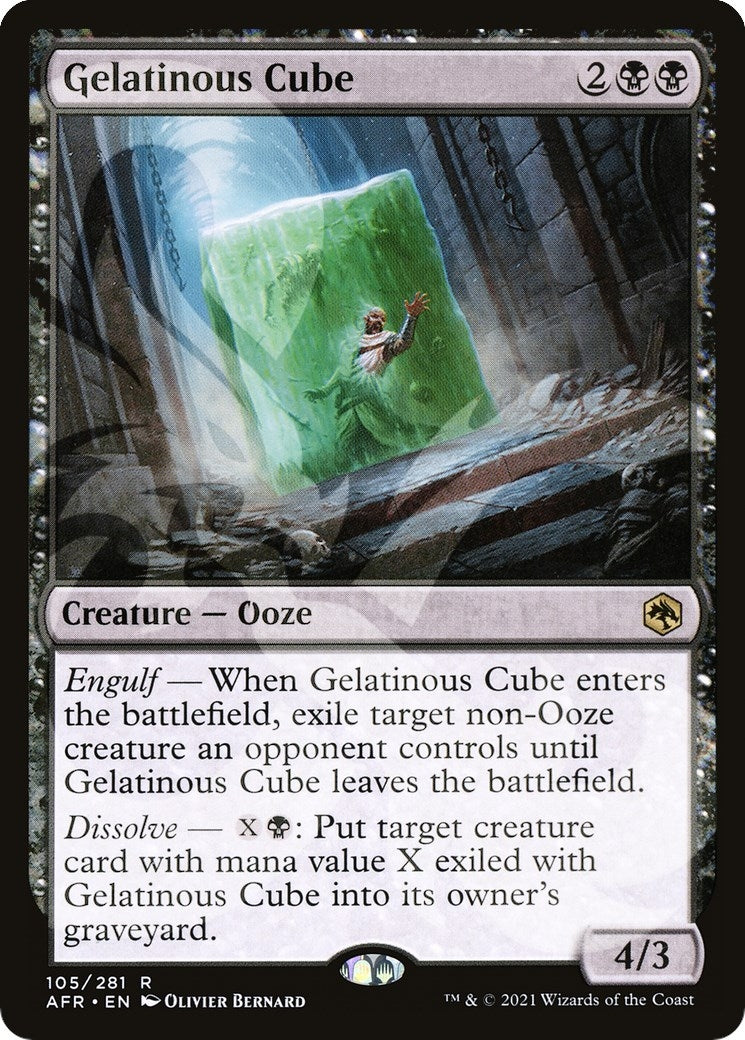 Image for Gelatinous Cube (AFR Ampersand Promos) (105) - Magic: The Gathering