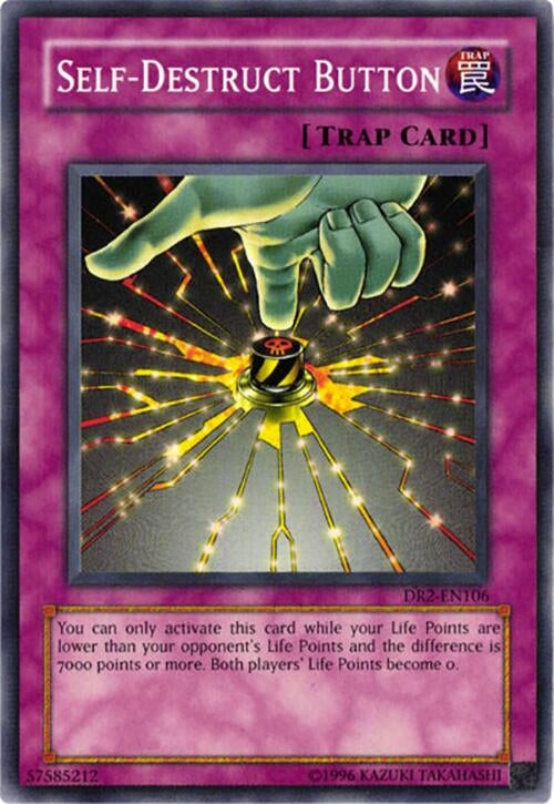 Image for Self-Destruct Button (Dark Revelation Volume 2) (DR2-EN106) - YuGiOh