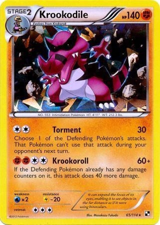 Image for Krookodile - 65/114 (Cracked Ice Holo) (Blister Exclusives) (065/114) - Pokemon