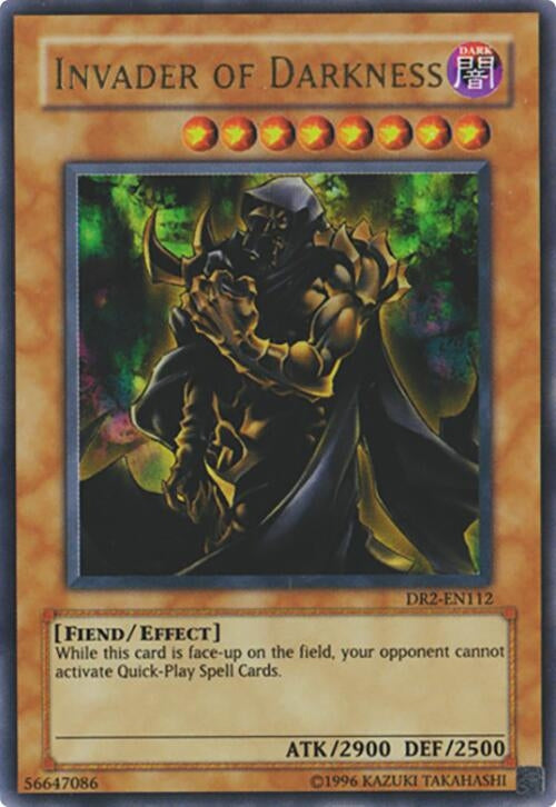 Image for Invader of Darkness (Dark Revelation Volume 2) (DR2-EN112) - YuGiOh