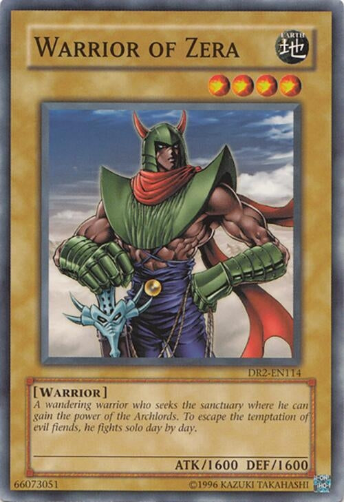 Image for Warrior of Zera (Dark Revelation Volume 2) (DR2-EN114) - YuGiOh