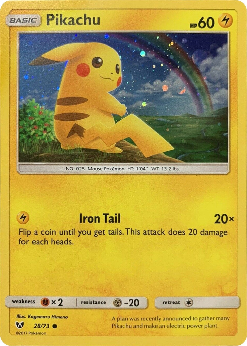 Image for Pikachu - 28/73 (Cosmos Holo) (Miscellaneous Cards & Products) (028/073) - Pokemon