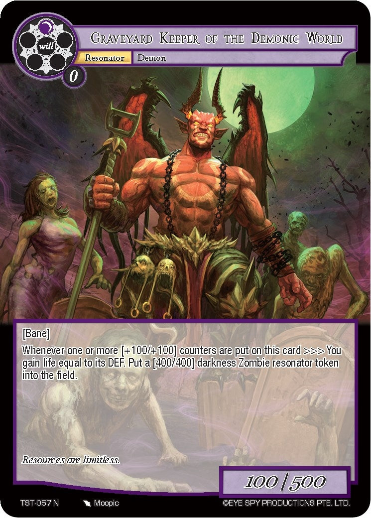 Image for Graveyard Keeper of the Demonic World (The Seventh) (TST-057) - Force of Will