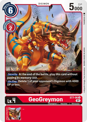 Image for GeoGreymon (ST-7) (ST7-06 U) - Digimon Card Game