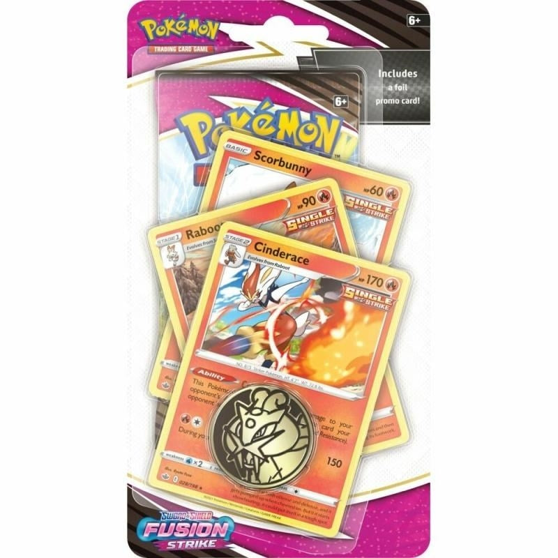 Image for Fusion Strike Premium Checklane Blister [Cinderace] - Pokemon