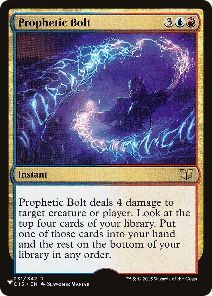 Image for Prophetic Bolt (The List Reprints) (231/342) - Magic: The Gathering