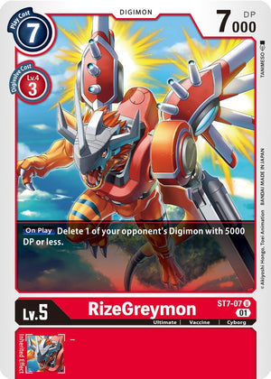 Image for RizeGreymon (ST-7) (ST7-07 U) - Digimon Card Game