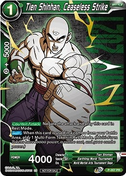 Image for Tien Shinhan, Ceaseless Strike (Championship Pack 2021 Vol.3) (Winner Gold Stamped) (Promotion Cards) (P-357) - Dragon Ball Super: Masters