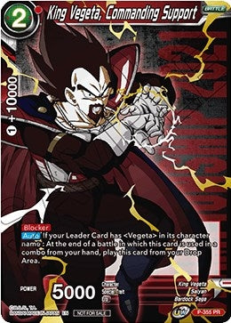 Image for King Vegeta, Commanding Support (Championship Pack 2021 Vol.3) (Winner Gold Stamped) (Promotion Cards) (P-355) - Dragon Ball Super: Masters