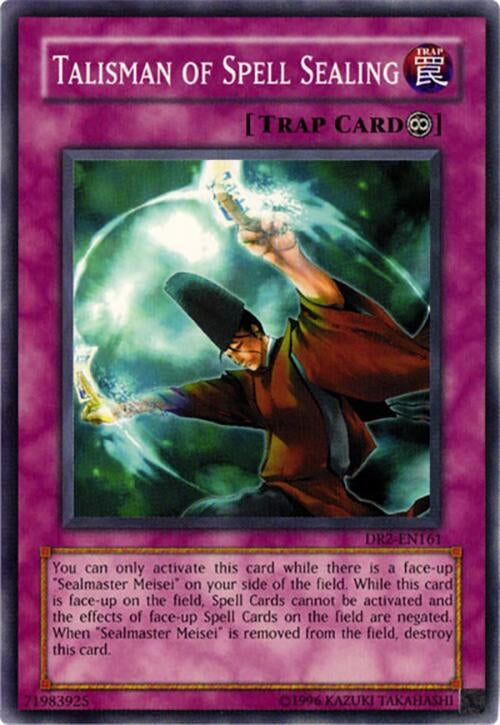 Image for Talisman of Spell Sealing (Dark Revelation Volume 2) (DR2-EN161) - YuGiOh