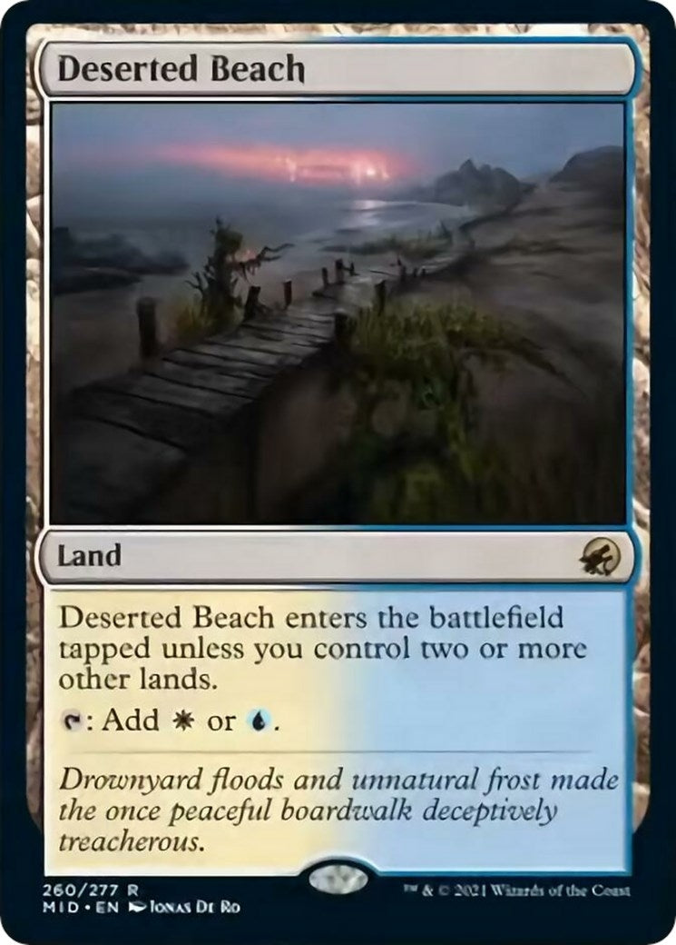 Image for Deserted Beach (Innistrad: Midnight Hunt) (260) - Magic: The Gathering