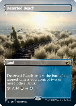 Image for Deserted Beach (Borderless) (Innistrad: Midnight Hunt) (281) - Magic: The Gathering
