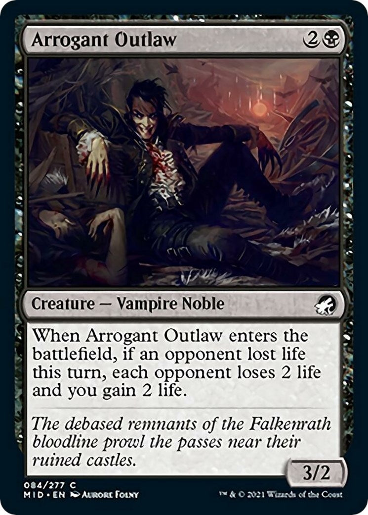 Image for Arrogant Outlaw (Innistrad: Midnight Hunt) (84) - Magic: The Gathering