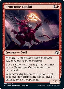 Image for Brimstone Vandal (Innistrad: Midnight Hunt) (130) - Magic: The Gathering