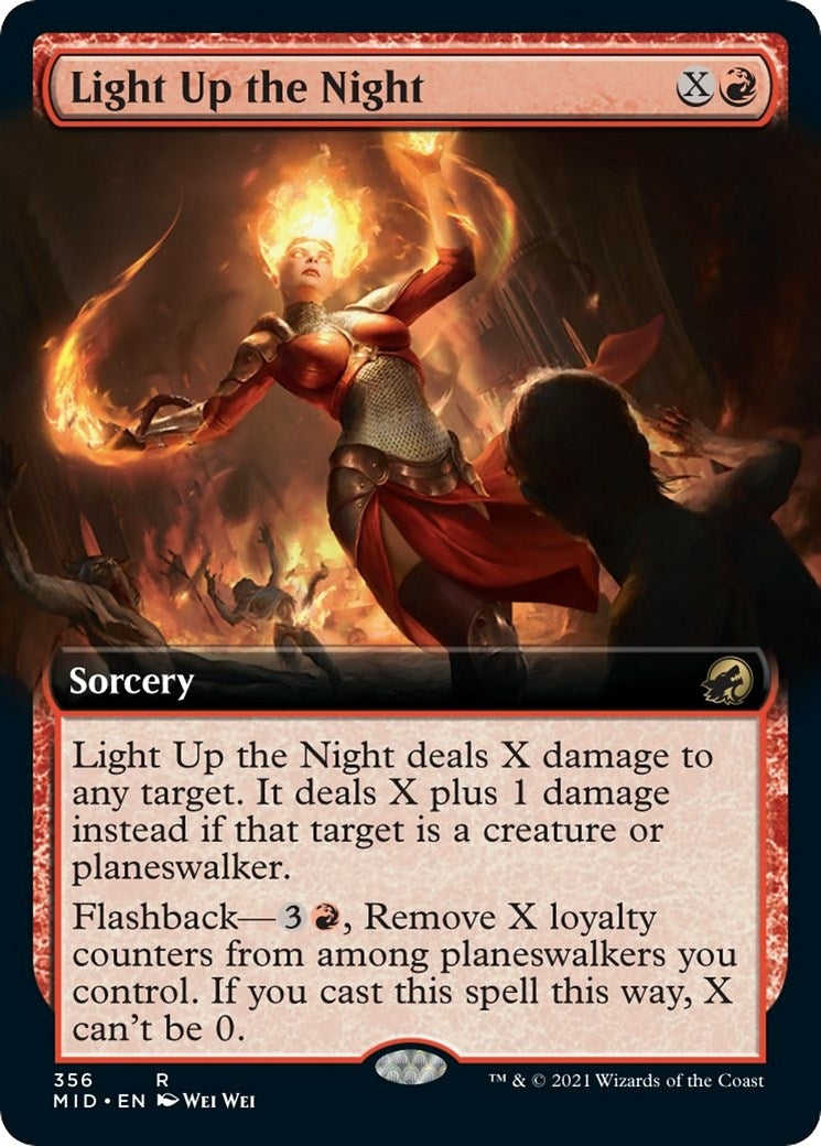 Image for Light Up the Night (Extended Art) (Innistrad: Midnight Hunt) (356) - Magic: The Gathering