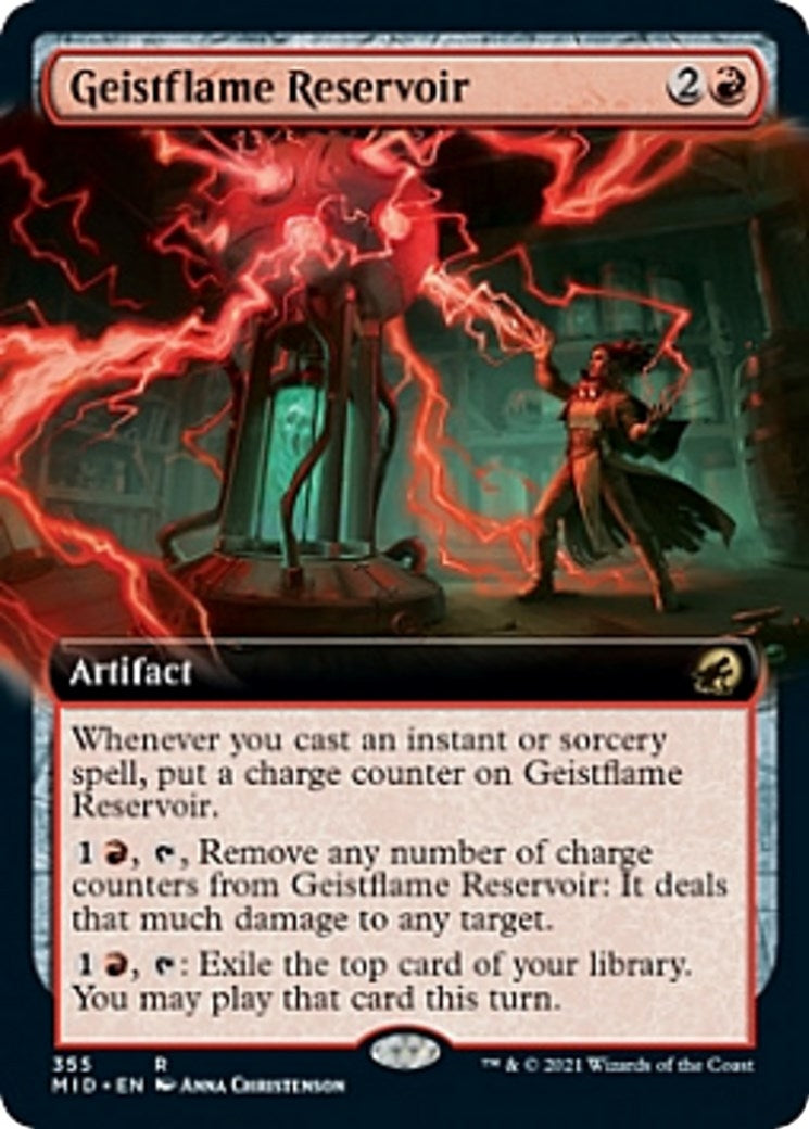 Image for Geistflame Reservoir (Extended Art) (Innistrad: Midnight Hunt) (355) - Magic: The Gathering