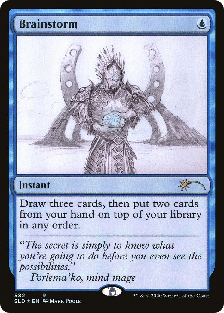 Image for Brainstorm (582) (Sketch Showcase) (Secret Lair Drop Series) (582) - Magic: The Gathering