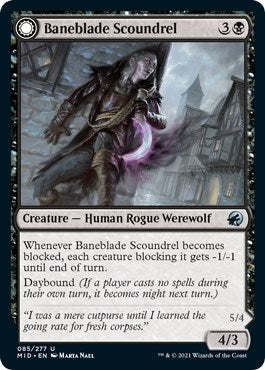 Image for Baneblade Scoundrel (Innistrad: Midnight Hunt) (85) - Magic: The Gathering