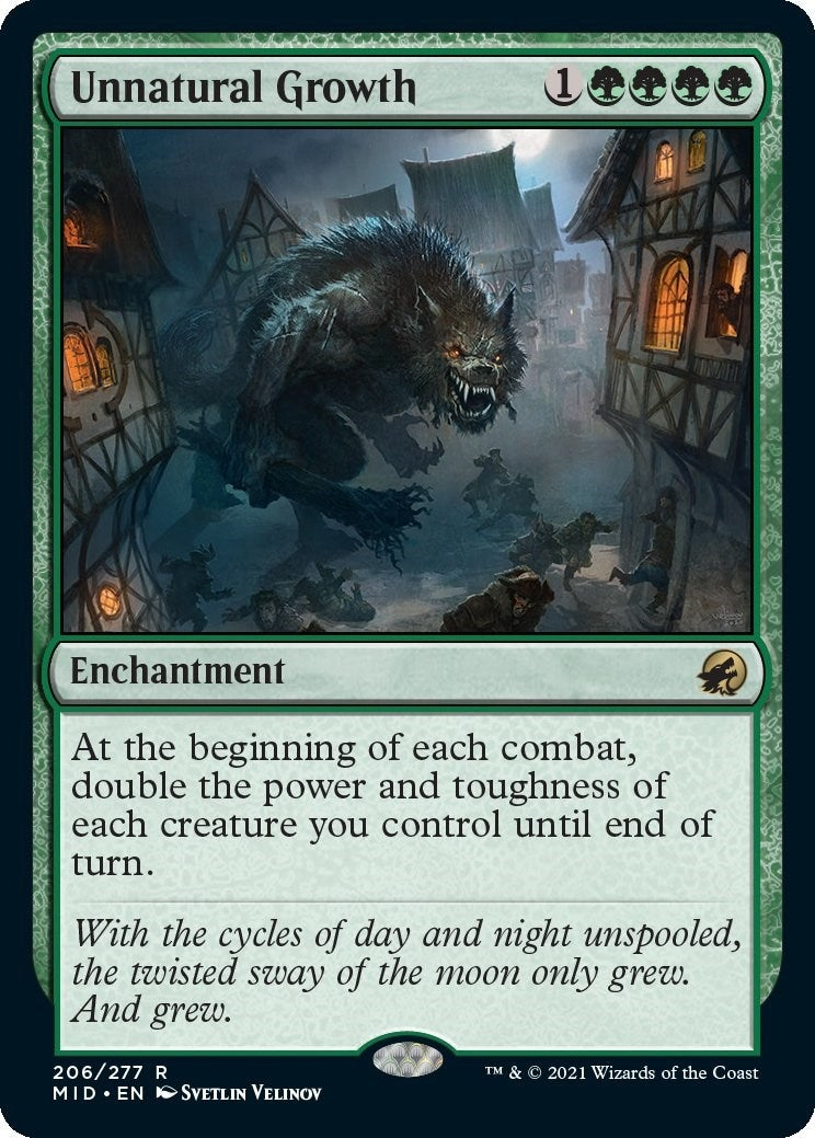 Image for Unnatural Growth (Innistrad: Midnight Hunt) (206) - Magic: The Gathering