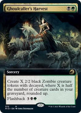 Image for Ghoulcaller's Harvest (Extended Art) (Innistrad: Midnight Hunt) (372) - Magic: The Gathering