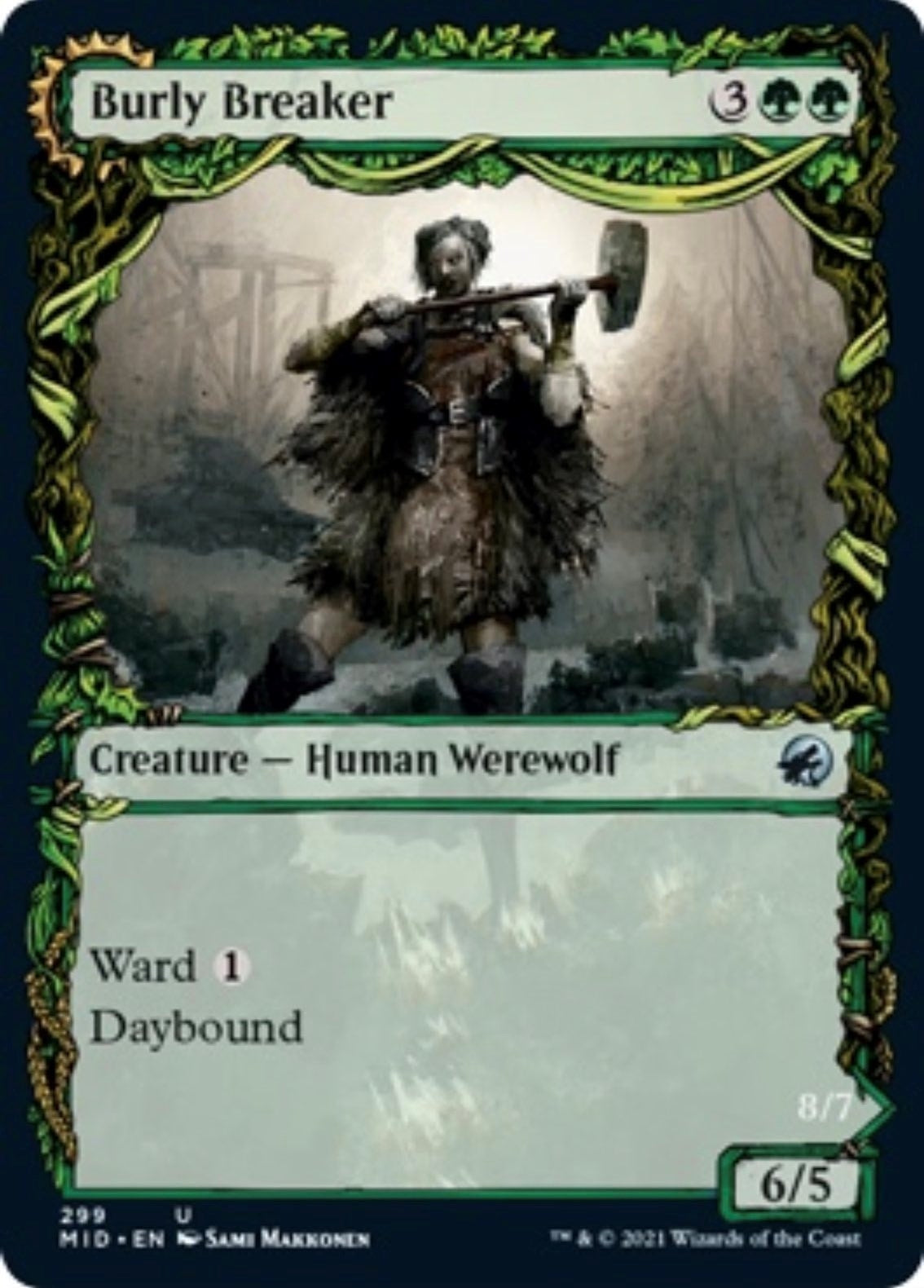 Image for Burly Breaker (Showcase) (Innistrad: Midnight Hunt) (299) - Magic: The Gathering
