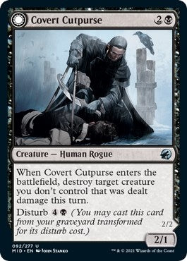 Image for Covert Cutpurse (Innistrad: Midnight Hunt) (92) - Magic: The Gathering