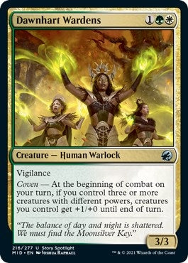 Image for Dawnhart Wardens (Innistrad: Midnight Hunt) (216) - Magic: The Gathering