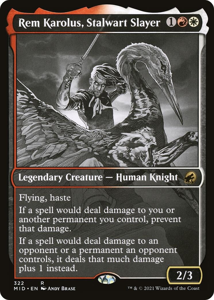 Image for Rem Karolus, Stalwart Slayer (Showcase) (Innistrad: Midnight Hunt) (322) - Magic: The Gathering