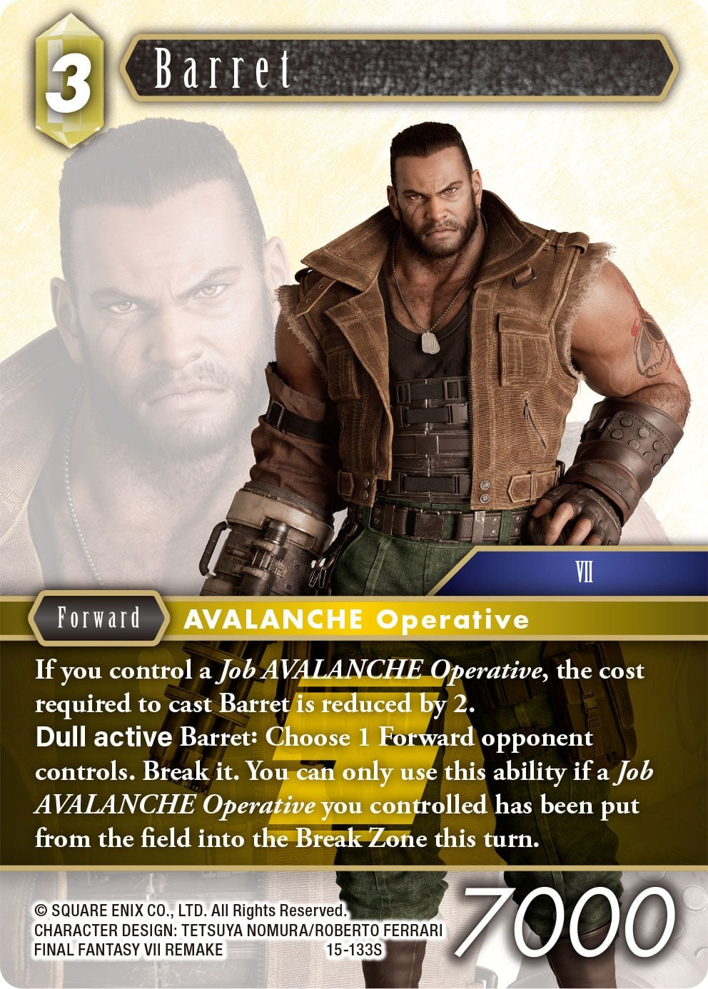 Image for Barret (Crystal Dominion) (15-133S) - Final Fantasy TCG