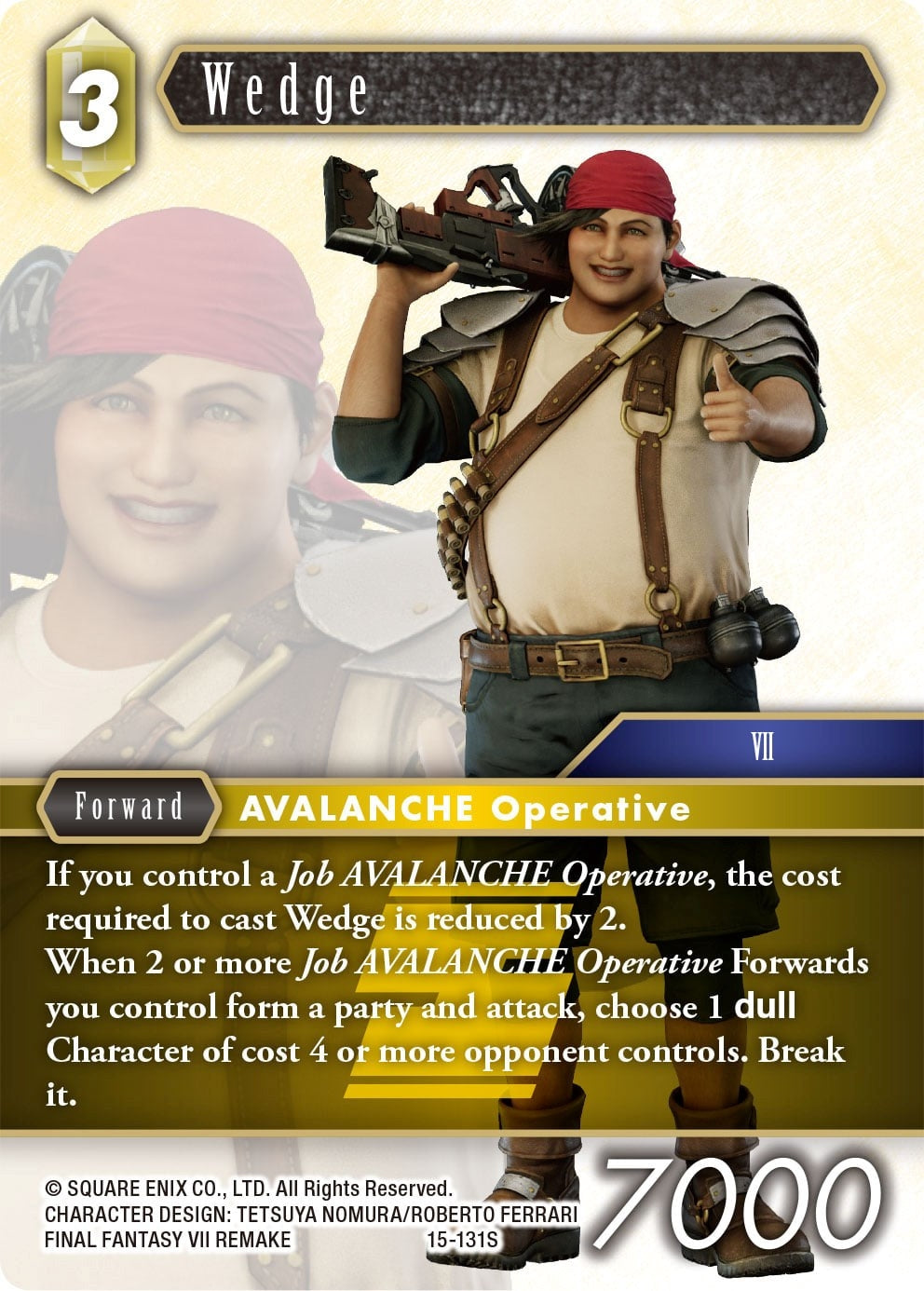 Image for Wedge (Crystal Dominion) (15-131S) - Final Fantasy TCG