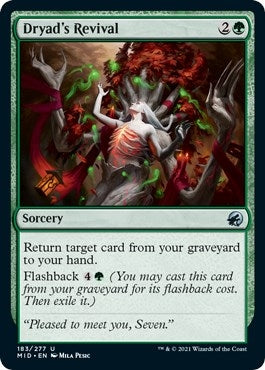 Image for Dryad's Revival (Innistrad: Midnight Hunt) (183) - Magic: The Gathering