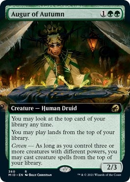 Image for Augur of Autumn (Extended Art) (Innistrad: Midnight Hunt) (360) - Magic: The Gathering