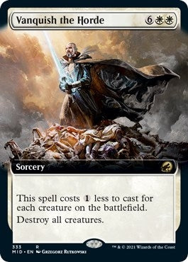 Image for Vanquish the Horde (Extended Art) (Innistrad: Midnight Hunt) (333) - Magic: The Gathering