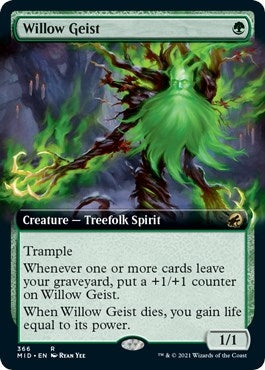 Image for Willow Geist (Extended Art) (Innistrad: Midnight Hunt) (366) - Magic: The Gathering