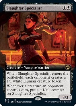 Image for Slaughter Specialist (Extended Art) (Innistrad: Midnight Hunt) (349) - Magic: The Gathering