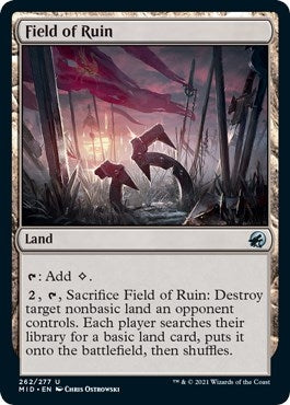 Image for Field of Ruin (Innistrad: Midnight Hunt) (262) - Magic: The Gathering