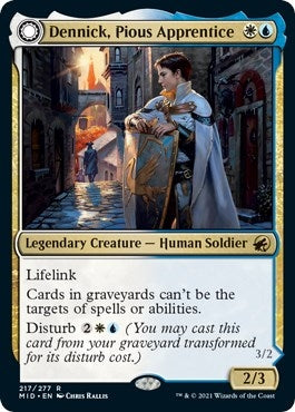 Image for Dennick, Pious Apprentice (Innistrad: Midnight Hunt) (217) - Magic: The Gathering