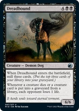 Image for Dreadhound (Innistrad: Midnight Hunt) (97) - Magic: The Gathering