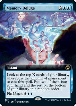 Image for Memory Deluge (Extended Art) (Innistrad: Midnight Hunt) (337) - Magic: The Gathering