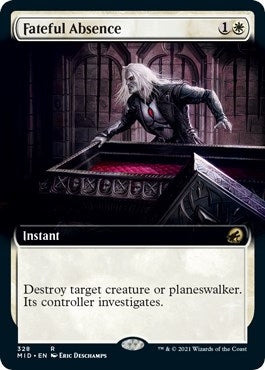 Image for Fateful Absence (Extended Art) (Innistrad: Midnight Hunt) (328) - Magic: The Gathering