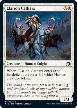 Image for Clarion Cathars (Innistrad: Midnight Hunt) (14) - Magic: The Gathering