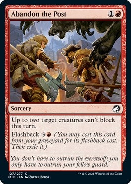 Image for Abandon the Post (Innistrad: Midnight Hunt) (127) - Magic: The Gathering